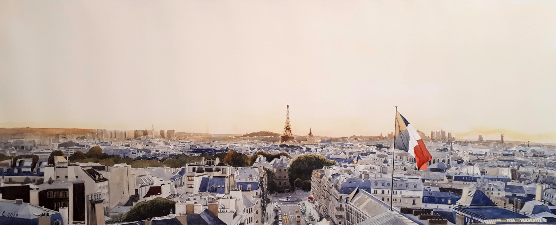 Vue de Paris depuis le Panthéon