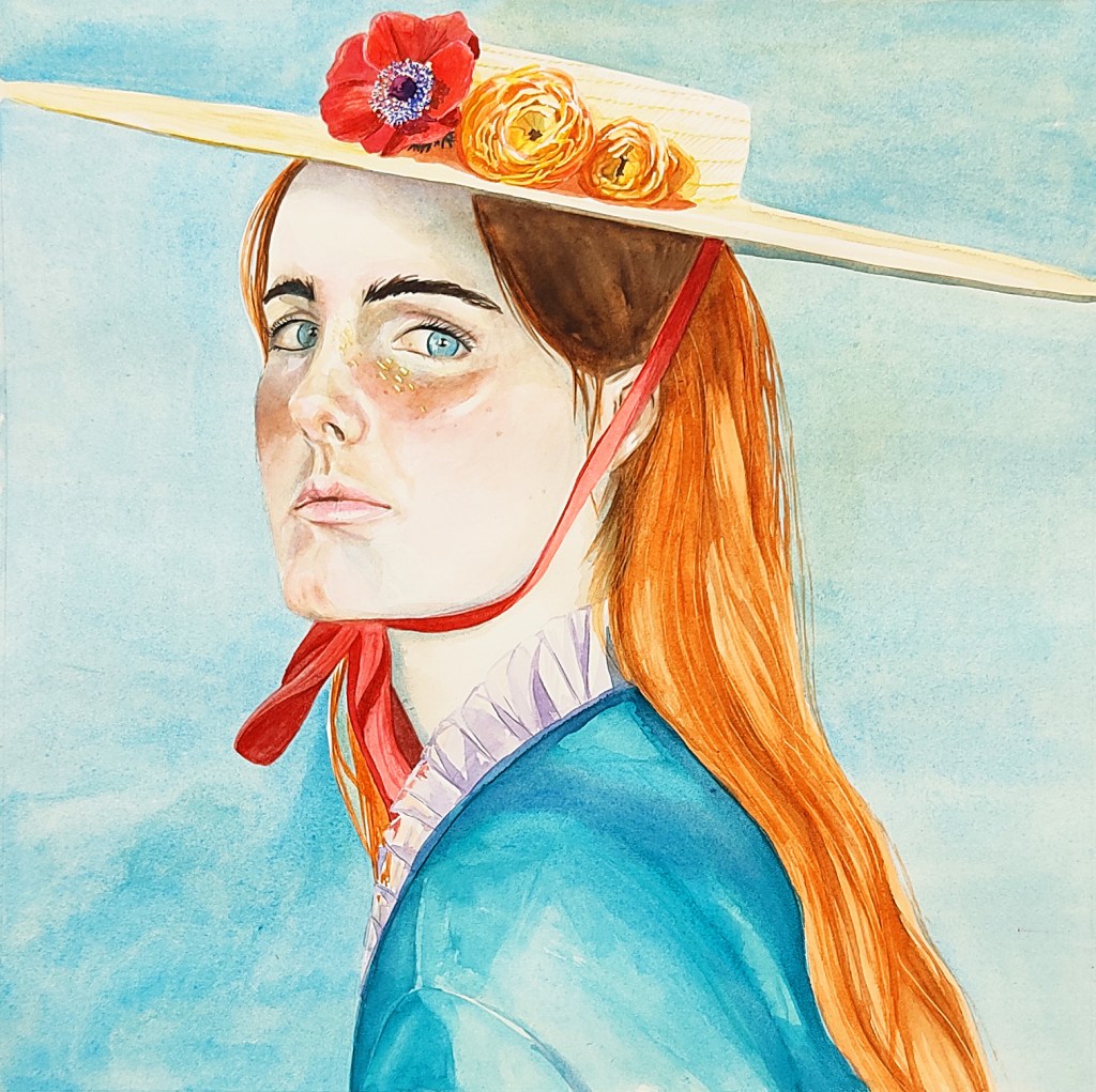 La Canotière Aquarelle portrait