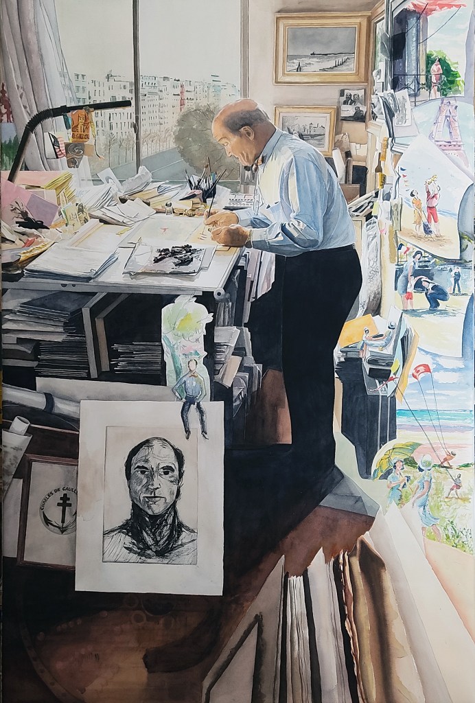 L'artiste dans son atelier