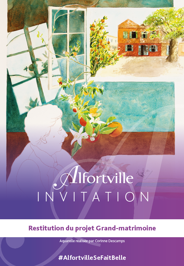 Projet aquarelle Grand -Matrimoine Corinne Descamps Aquarelle Alfortville